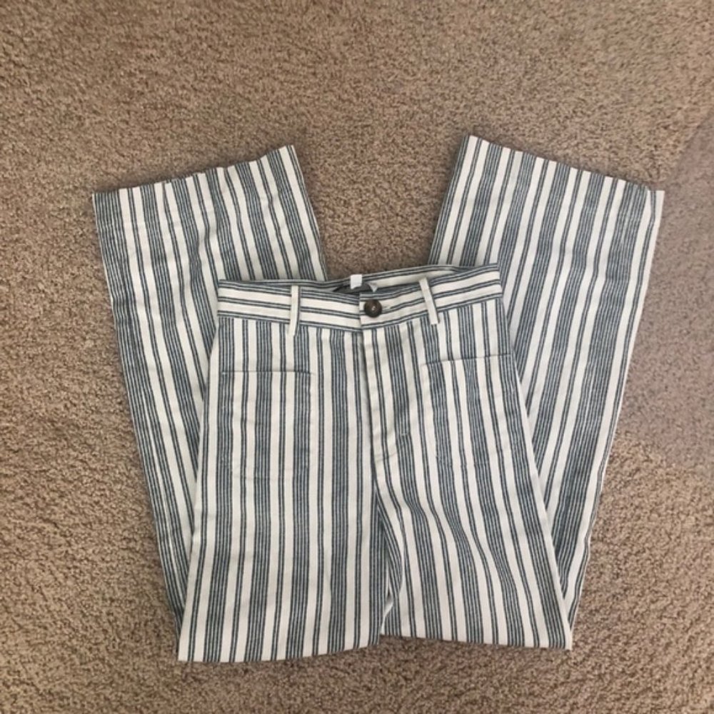 & other stories striped wide leg pants